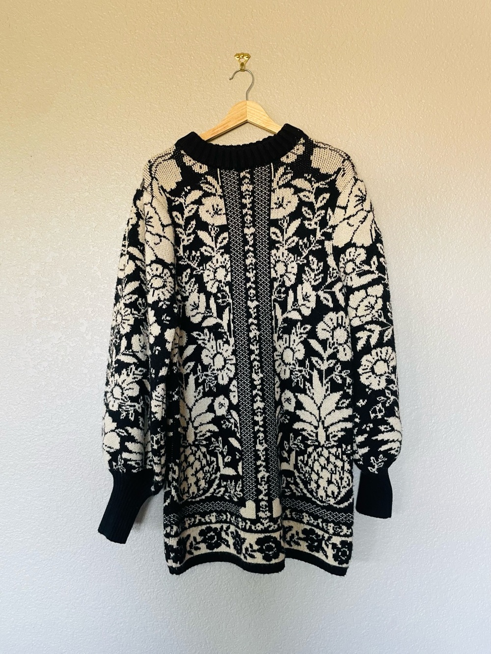 FARM Rio Pineapple Garden Mini Knit Dress